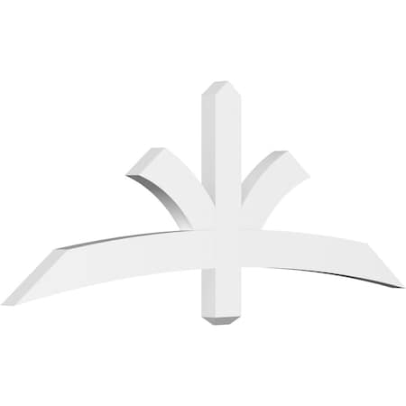 Ekena Millwork Davenport Architectural Grade PVC Gable Bracket, 60"W x 22 1/2"H x 2"D x 4"F, 9/12 Pitch GBP060X23X0204DAV00